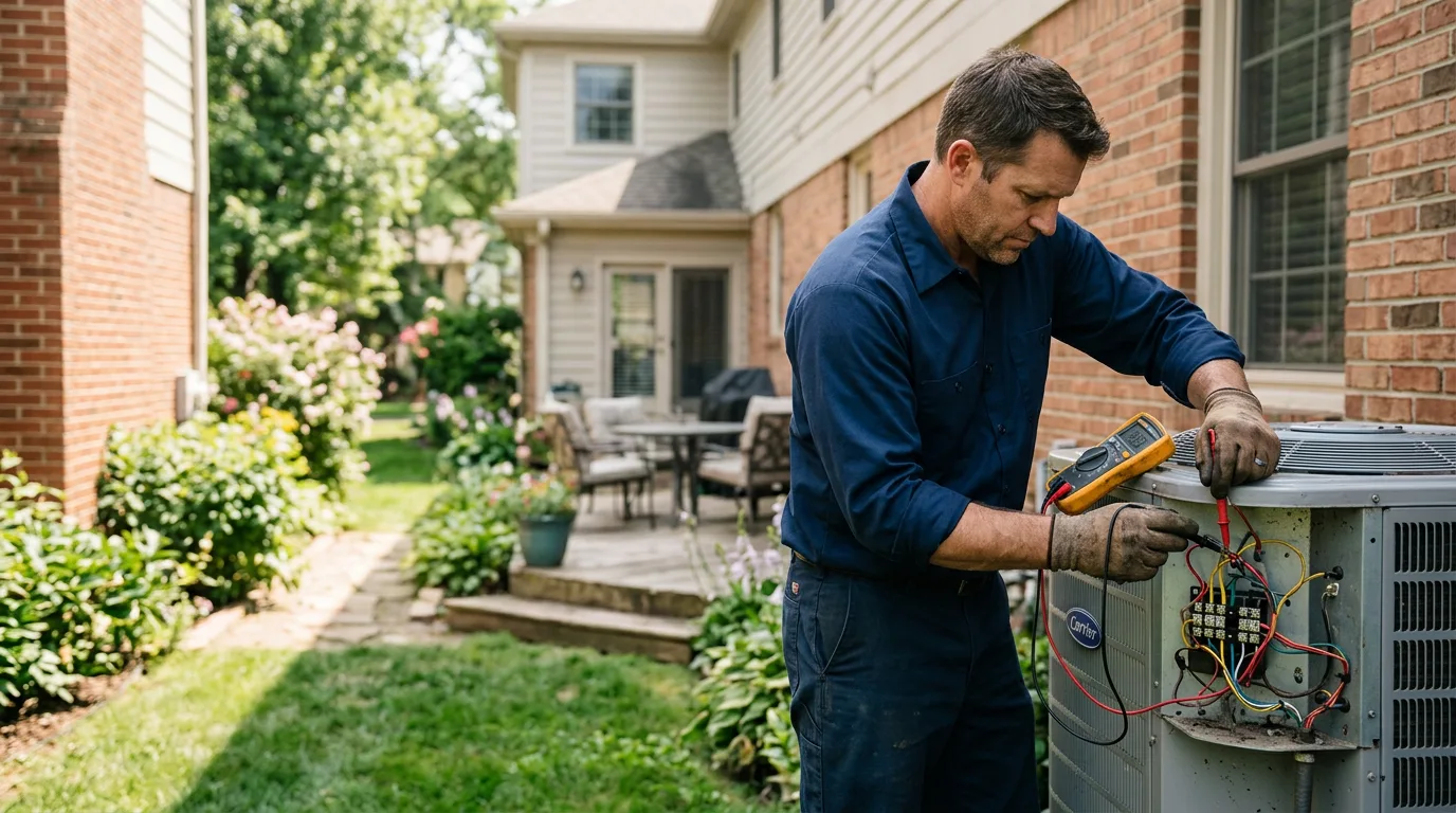 HVAC technician working near Johnstown, CO